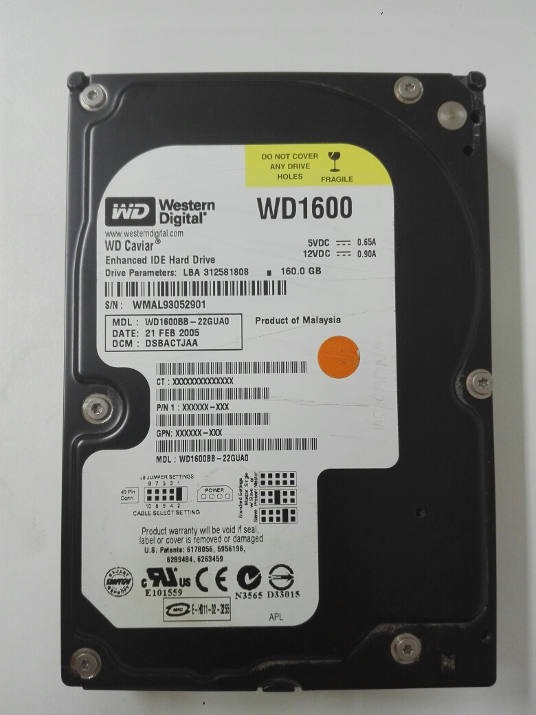 Disco duro 160GB IDE | Discos Duros